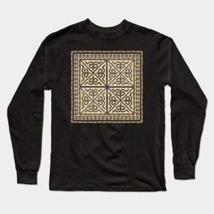 Siberian tribal pattern with plant elements Long Sleeve T-Shirt